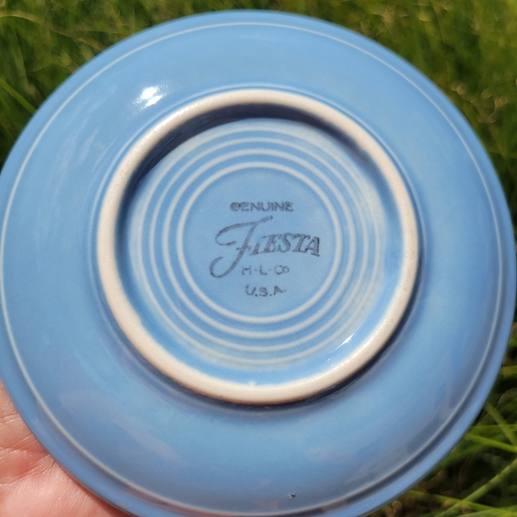2 Sets Post-86 Fiesta Periwinkle Blue Cups & Saucers~ Fiestaware ~ Retired Color - Picture 7 of 16